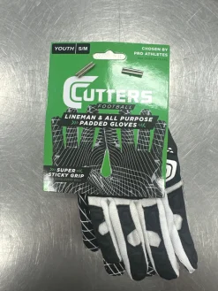 New Cutters GAME DAY YOUTH FB Gloves Black S/M