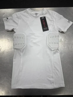 New McDavid HEX PADDED SHIRT FB Top Adult White MD