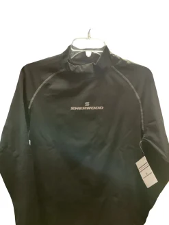 New Sher-wood Cold Weather Long Sleeve Hockey Tops Senior Black LG