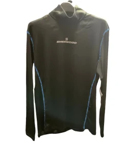 New Sher-wood Long Sleeve With Neck Guard Hockey Tops Senior Black MD