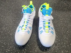 Nike HUARACHE 9 ELITE LAX Cleats Mens White Senior 12