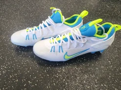 Nike HUARACHE 9 ELITE LAX Cleats Mens White Senior 12