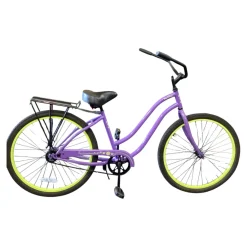SEA WIND Cruiser Bike Womens Purple 17-18" - MD Frame