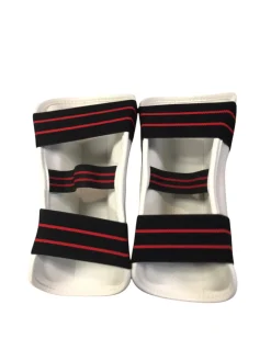 Used AAMA Martial Arts Forearm Pads White LG