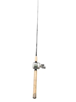 Used Abu Garcia AMBASSADEUR W/BASSPRO BAITCASTER Rod and Reel Combo
