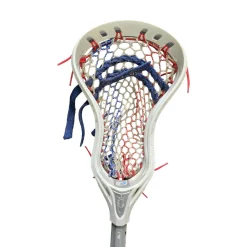 Used Alpha Lacrosse SHIVER WITH BRING KING II LACROSSE STICK Men Atk/Mid Complete Stick Grey