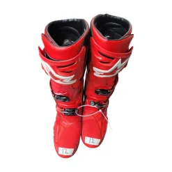 Used Alpine Stars TECH 10 MTX BOOTS Mens Boots Red Senior 12