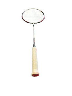 Used APAC LETHAL 9 BADMINTON RACQUET Adult Badminton Racquet White Unknown