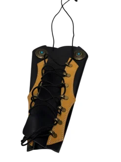 Used Archery Leather Gauntlet