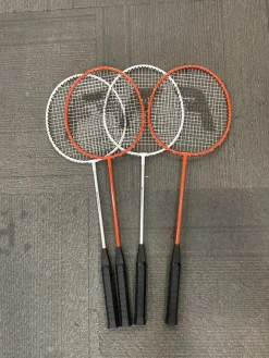 Used BADMINTON RACQUET 4-SET Adult Badminton Racquet Orange Unknown