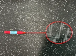 Used BADMINTON RAQUET Adult Badminton Racquet Red Unknown
