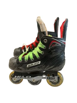 Used Bauer XR300 SZ Y 12 Child Aggressive Skates Black Youth 12.0