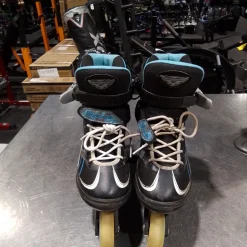 Used Bladerunner ADVANTAGE PRO Senior Aggressive Skates Carolina Blue Adjustable