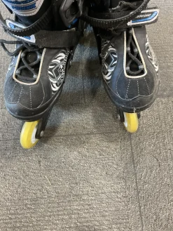 Used Bladerunner PHOENIX ADJUSTABLE 5-8 Junior Rec Fitness Skates Royal Blue Adjustable
