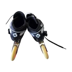 Used BONT JET SPEED SKATES Racing Inline Skates Black Senior 6
