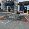 Used Bownet Lacrosse Goals halo lacrosse barrier net