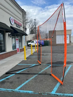 Used Bownet Lacrosse Goals halo lacrosse barrier net