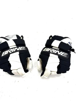 Used Brine AVALANCH Lacrosse Gloves Mens White 13"