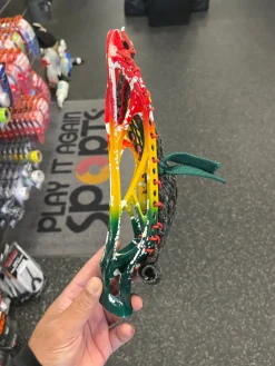 Used Brine CLUTCH X Mens Lacrosse Head Green And Gold