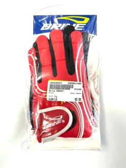 Used Brine ENERGY Lacrosse Gloves Womens Red LG