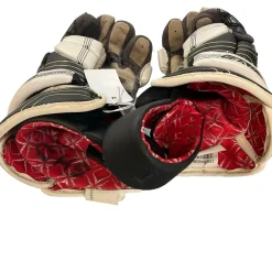 Used Brine KING Lacrosse Gloves Mens White LG