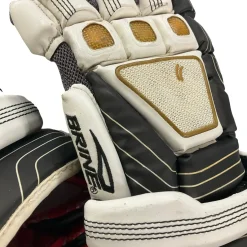Used Brine KING Lacrosse Gloves Mens White LG