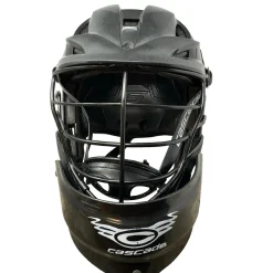 Used Cascade S ADJ W/THROAT GRD Lacrosse Helmet Black One Size