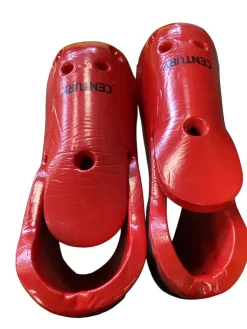Used Century KICK GUARDS Martial Arts Foot Pads Red MD