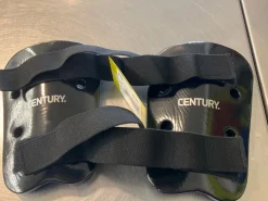 Used Century Martial Arts Shin Pads Black SM