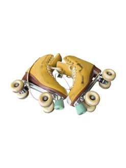 Used CHAYA SKATES SIZE 9 Senior Roller Quad Skates Gold Senior 9