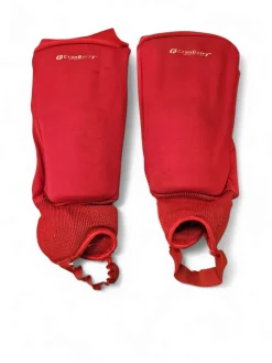 Used CRANBARRY SHIN GUARDS Lacrosse Shin Guards Red Senior