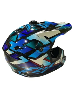 Used FLY RACING Junior Helmet Royal Blue LG