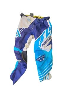Used FLY RACING KINETIC PANTS Adult Bottom Royal Blue Senior