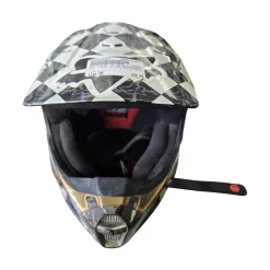 Used Fox PILOT V2 JR MOTOCROSS HELMET Junior Helmet Black SM