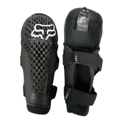 Used FOX TITAN Junior Motocross Knee Guard Black Large