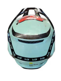 Used Fox V3 RS MIPS Junior Helmet Carolina Blue MD
