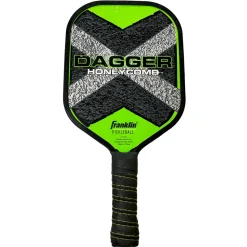 Used Franklin DAGGER HONEYCOMB Pickleball Racquet Green