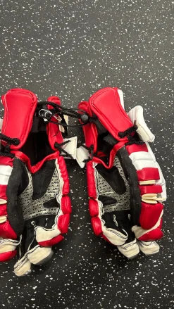 Used Gait MAYHEM Lacrosse Gloves Mens Red LG