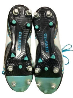 Used Gilbert Rugby Cleats Carolina Blue Senior 10.5