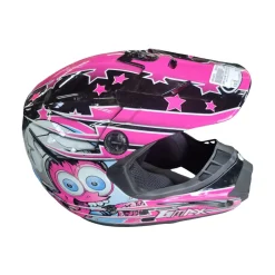 Used GMAX MX-46Y YOUTH RACING HELMET Junior Helmet Pink SM