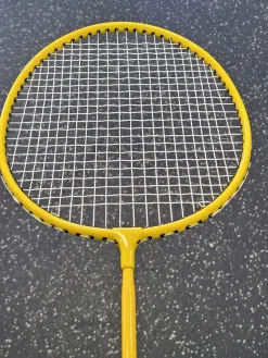 Used GOPHER Adult Badminton Racquet Yellow 4 3/8"