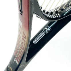 Used Head AGASSI FUSION Adult Racquetball Racquet Wine And Black 4 1/4"