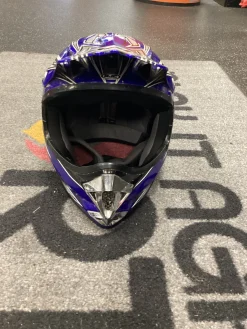 Used HJC ARENA FLYNKOLORS Junior Helmet Royal Blue LG