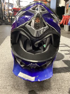 Used HJC ARENA FLYNKOLORS Junior Helmet Royal Blue LG