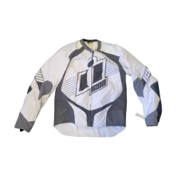 Used ICON OVERLORD PROTECTIVE JACKET Adult Top White SM