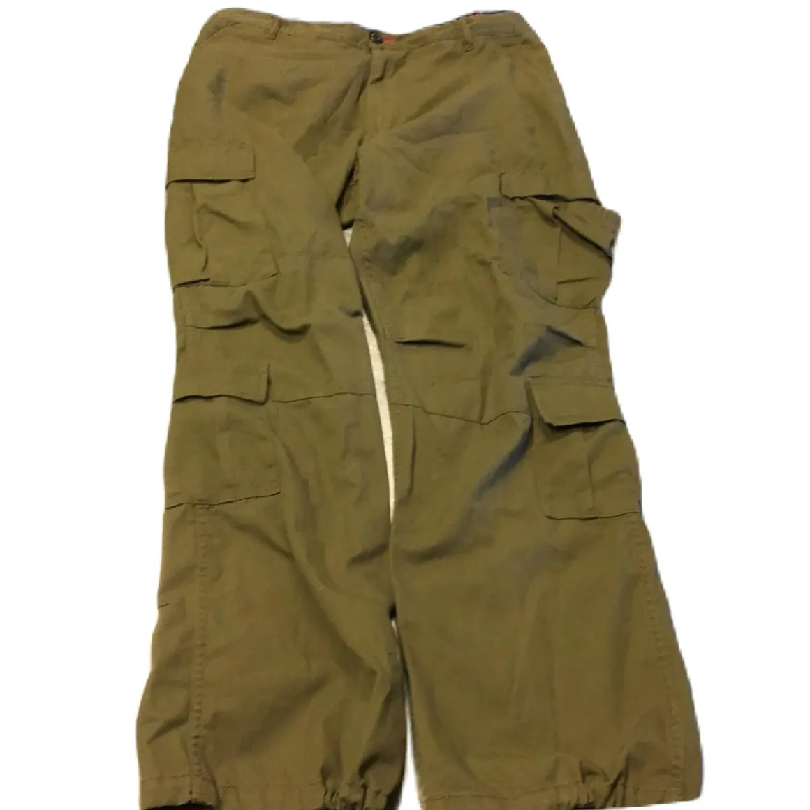 Used Large Paintball Cargo Pants Olive
