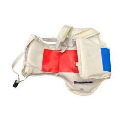 Used LONG LIFE Martial Arts Chest Guard White LG