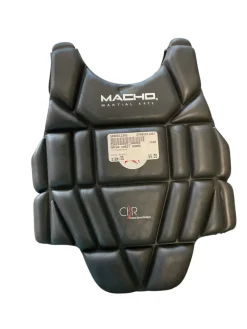 Used Macho Martial Arts Chest Guard Black XS