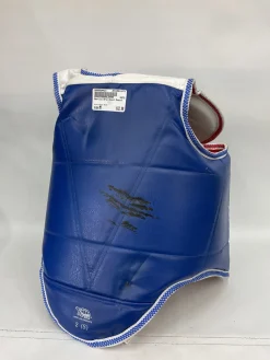 Used Martial Arts Chest Guard Royal Blue MD