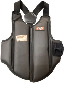 Used Martial Arts Chest Guard Black SM